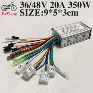 36V 48V lithium battery vehicle controller 9*5*3cm sine wave controller 350w max20A for electric scooters LED display handlebars