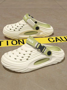 Mens 2025 New EVA Anti-slip Anti-odor Outdoor Wear Thick Bottom Work Driving Fishing Head Cover Sandals Comfortable Home Slippers