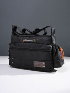 New 2025 Large Capacity Oxford Cloth Canvas Shoulder Crossbody Bag for Outdoor Commuting Mens Bag Casual Style Zip Closure