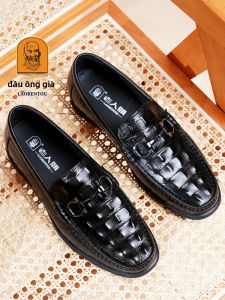 Giày Lười Da Thoáng Khí Cho Nam Kinh Doanh & Dạo Phố