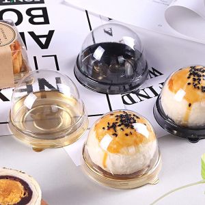 50PCS Disposable Mini Cupcake Boxes Muffin Pod Cup Egg-Yolk Puff Mooncake Packing Box