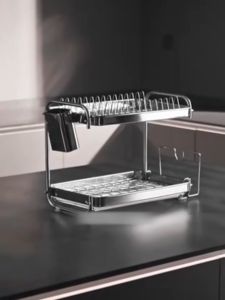BM 304 Stainless Steel Dish Drying Rack Dish Rack with Plates Storage Kitchen Rack Organizer