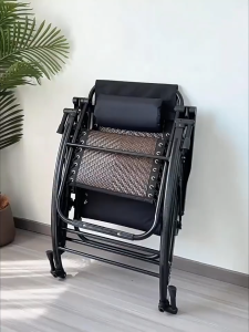 Rattan Chair Rocking Chair For Adult Heavy Duty Lazy Chair Ergonomic Chair  Recliner Sofa With Foam Reclining Chair Outdoor Metal Camp Beach Lounger Home Office Sleep Nap Bed