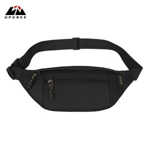 UPGREE กีฬาเอวกระเป๋ากางเกงข้ามร่างกายกระเป๋าถุงกระเป๋าสบาย ๆ ผู้ชายกระเป๋าแฟชั่นผู้ชายกระเป๋าเอวเข็มขัดเอวกระเป๋ากันน้ำสำหรับเดินทางกลางแจ้ง