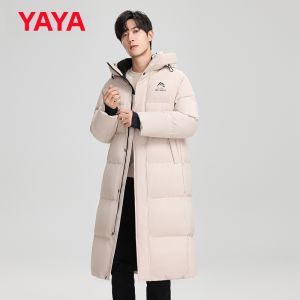 YAYA | Áo Khoác Bông Dài Quá Gối Chống Lạnh Có Mũ