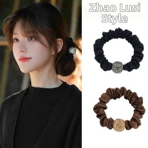 ZUOOU | No Crease Gentle Hair Ties Korean-inspired with Diamonds small