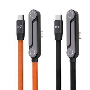 2 In 1 Holder Cable USB Type C To iOS Fast Charging USB C To C Cable For iPhone 14 13 12 11 series/SE Data USBC Elbow Cables