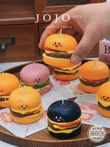 Original JOJOS L. PD.Copper Smiley Burger Aromatherapy Candle Decoration Iron Ton Weighted Home Decorative Accessories