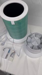 🔥 Nguyên bản🔥 Máy tẩy không khí Xiaomi DIY Đặt với bộ lọc phiên bản 2 / 2S / 2H / 2C / 3H / 3C / 3S / pro bộ lọc có thể điều chỉnh tốc độ không khí Bụi mùi vi khuẩn PM2.5 Formadihyde lọc (HEPA H 13 lớp y tế)