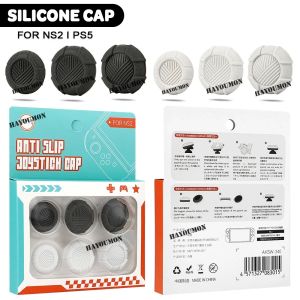 3 Size 6PCS/Set Silicon Analog Thumb Stick Grip Caps For NS2 Switch 2 (2025) Joypad & for PS5 Joystick Anti-Slip Cover