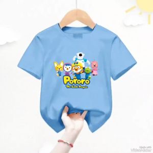 Atasan Kaos Anak PORORO Viral Usia 1-12 Thn
