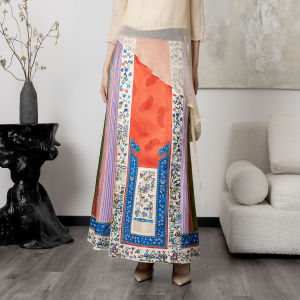 Embroidered Retro National Style Skirt Spring Summer New