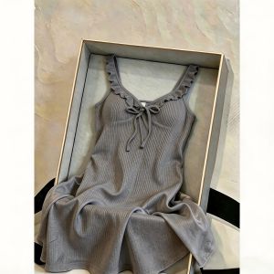 V.C.I | Flirty Lace Vest Style Sleepwear Modal Mid Length Summer Nightdress