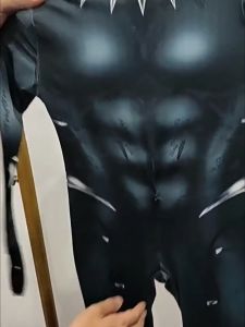 Black Panther Cosplay Costume For Kids Superhero Spiderman Black Panther Costumes Jumpsuit Halloween Cosplay Outfit
