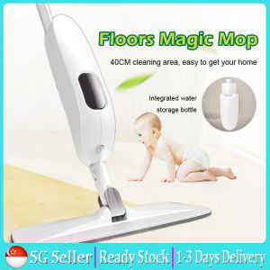 Rotating Flat Spray Mop Home Kitchen Floor Cleaning Mop Window Cleaner Stick Water Spray Mopping Microfiber Lazy Mop Dual Use Wet Or Dry