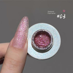 1-12pcs WS Spring Summer Nails Pink Green Blue Diamond Gel Nail Polish High-Density Colorful Reflective Gel Nail Salon Nail Art