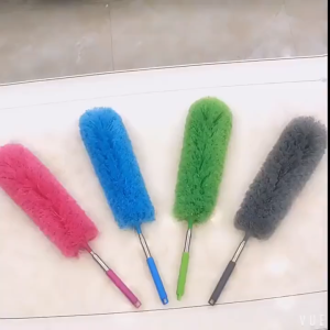 88cm Long Pole Adjustable Telescopic Bending Feather Duster Microfiber Duster