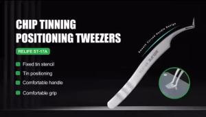 PINSET TWEEZERS FOR CHIP THINNING POSITIONING RELIFE ST-17A