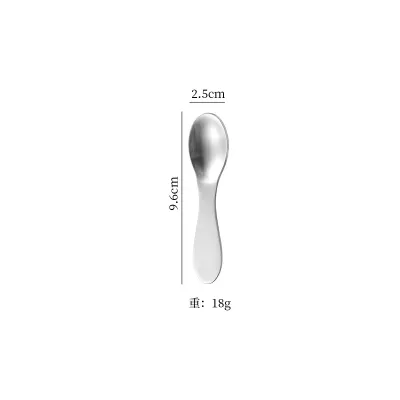 Adorable Panda Design 304 Stainless Steel Baby Spoon Fork Set for Babys First Solid Foods Cute Creative Self Feeding Utensils
