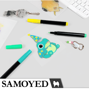 Plastik / Kertas Bisa Menyusut / Bahan DIY Gantungan Kunci / Ganci / Aksesoris Akrilik Transparan / Heat Shrink / Shrinkable / Plastic / Paper Sheet A4 Samoyed SPS-HT