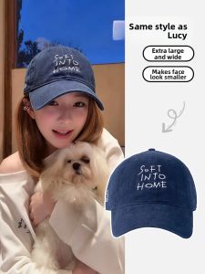 BILLI ZILLY | UV Protection Sun Hat Small Face Visual Embroidered Dog Baseball Cap