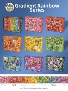 Cobble Hill | Adult Educational Rainbow Puzzle 1000 Pieces