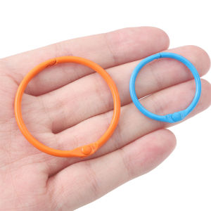 30/43mm KeyRing Colorful Open Ring Buckle Keychain Connector Clasps For DIY Jewelry Making Supplies Key Chain Accessories