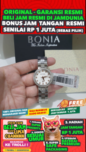 JAM BONIA ORIGINAL - BONIA BR10314-2377S - ROSSO - WANITA CT - STAINLESS STEEL - SILVER - JAMDUNIA / JAM DUNIA JD18 # JAM TANGAN WANITA JAM WANITA JAM TANGAN ANTI AIR $ JAM TANGAN BONIA BR10314 2377S BONIA BR 10314 2377 BONIA BR103142377 S003