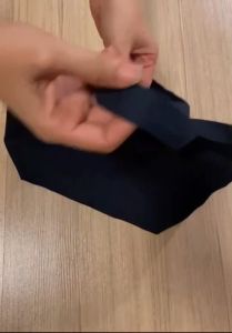 กระเป๋าแคนวาสหิ้วคล้องแขนมีซิป