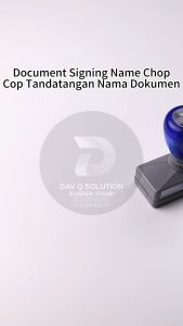 Document Signing Name Stamp/Signature Chop/Self Ink Rubber Stamp/Pre Ink Rubber Stamp/Sign Nama Self Ink Cop (CUSTOM MADE)
