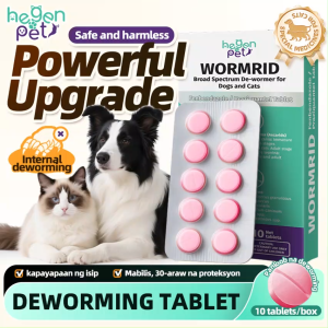 Hegen Pet Chewable Tablets Safe and Natural Ingredients Pet Deworming Tablets For Dog & Cat