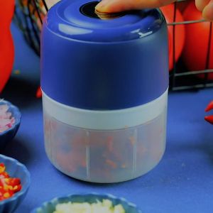 🚚SG Fast Delivery📦 Electric Grinder Vegetable Cutter Meat Crusher Mini Chili Garlic Blender Wireless Baby Food Chopper Masher  捣蒜泥 电动捣碎器 婴儿宝宝绞肉机 辅食机 children day gifts