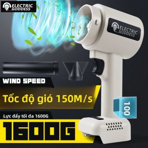 Máy Thổi Khí Không Dây Không Chổi Than Tương Thích Với Makita Pin 18V Không Bao Gồm Lực Đẩy 1600g Máy Sấy Xe Mạnh Mẽ Dụng Cụ Thổi Bụi