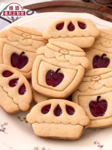Trendy Heart Lemon Flower Cartoon Jam Filled Cookie Baking Stamp Mold DIY Press Printing Kitchen Baking Utensils PLA Material