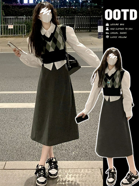 dress for petite ladies philippines * Women's * New High-Waist A-Line Skirt with Draped Fabric, Half-Skirt,  Casual Wide-Leg Pants for Petite Women