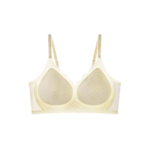 MiiOW | No Trace Thin Summer Underwear for Large Breasts Invisible Wire-Free Back Ice Silk Cool Gather Bra