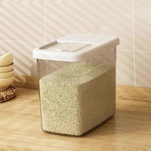 ถังเก็บข้าวสารพร้อมถ้วยตวง ความจุ 7.5-12.5ปอนด์ ถังเก็บข้าวสาร ผนึก กันเเมลง ปิดผนึกป้องกันความชื้น กล่องเก็บธัญพืช