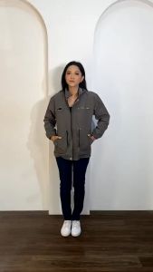 Jaket Parka Wanita Jumbo Bolak Balik Kanvas Premium