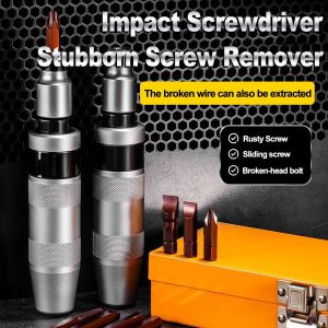 13 PCS Impact Screwdriver Hand Manual Reversible Impact Driver Set Durable Remove Disengage Rusted Fasteners Or Frozen Bolts