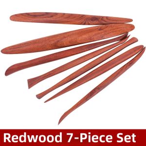 DUOCAIHANI | Colorful Red Wood Modeling Tools