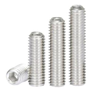 JISHUO | 304 Stainless Steel Concave End Set Screw Internal Hexagon  Screw