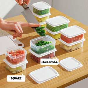 Plastic Box In Food Storage Box Microwave Small Lunch Box Sub-Brown Rice Packed Preservation Freezer Fresh Keeping Container