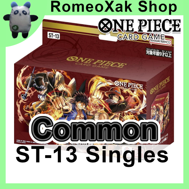 ST13 Common SINGLES One Piece Card Game ST13 The Three Brothers Bond Sabo,  Ace, Luffy | Lazada PH