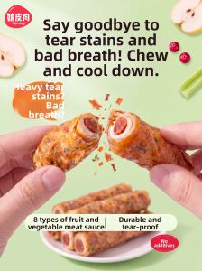 hipidog | Vegetable and Fruit Natural Flavor Dog Treats for Teeth Cleaning Chews for Training Small Dogs