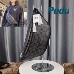 4 หน้าอกชาย หนังแฟชั่น กระเป๋าคาดอก กระเป๋าหน้าอกชาย Coach F78777