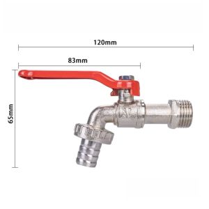 Durable Zinc Alloy Wall Faucet 1/2" Universal Washing Machine Faucet for Outdoor Sink Balcony Garden Faucet Garden Accessories