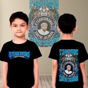 baju santri KAOS SYEKERMANIA santri milenial kaos sholawat