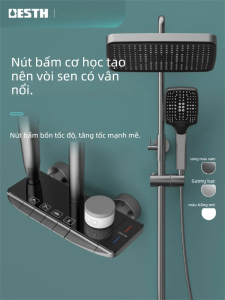 BESTH | High Pressure Home Use Shower Set Kit Copper Head