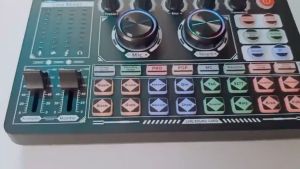 Bonkyo F999 Live Sound Card & Mixer Periferal Komputer Untuk Audio Kartu Suara Karaoke PC Mac