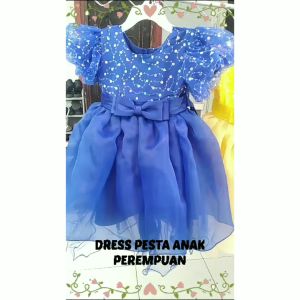 Dress Pesta Anak Perempuan Import Murah Dress Pesta Gaun Pesta Anak Perempuan Import Murah Sleeveless Layered Tutu Puff Sleeve Glittery Top